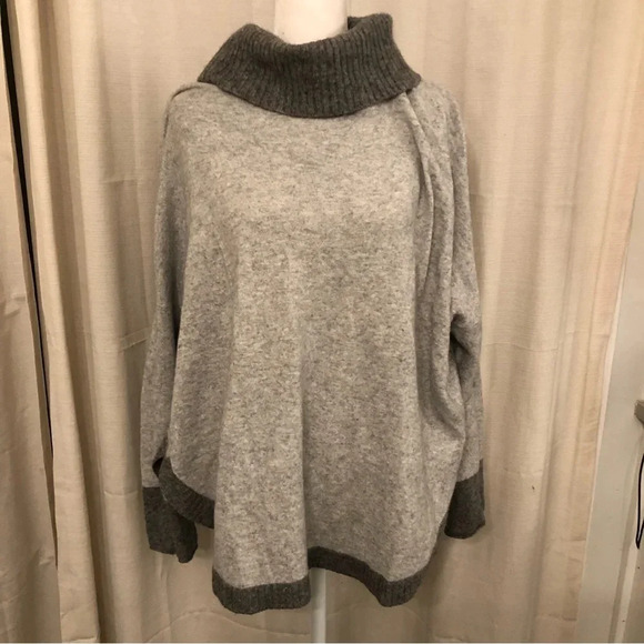 Funsport Cashmere Blend Turtleneck Sweater Grey XL - Picture 3 of 8